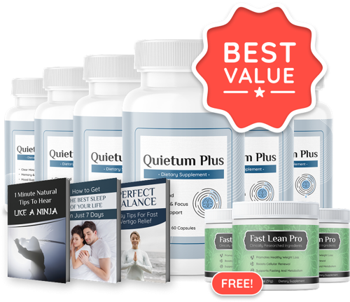 Quietum Plus hearing-support capsules bottle