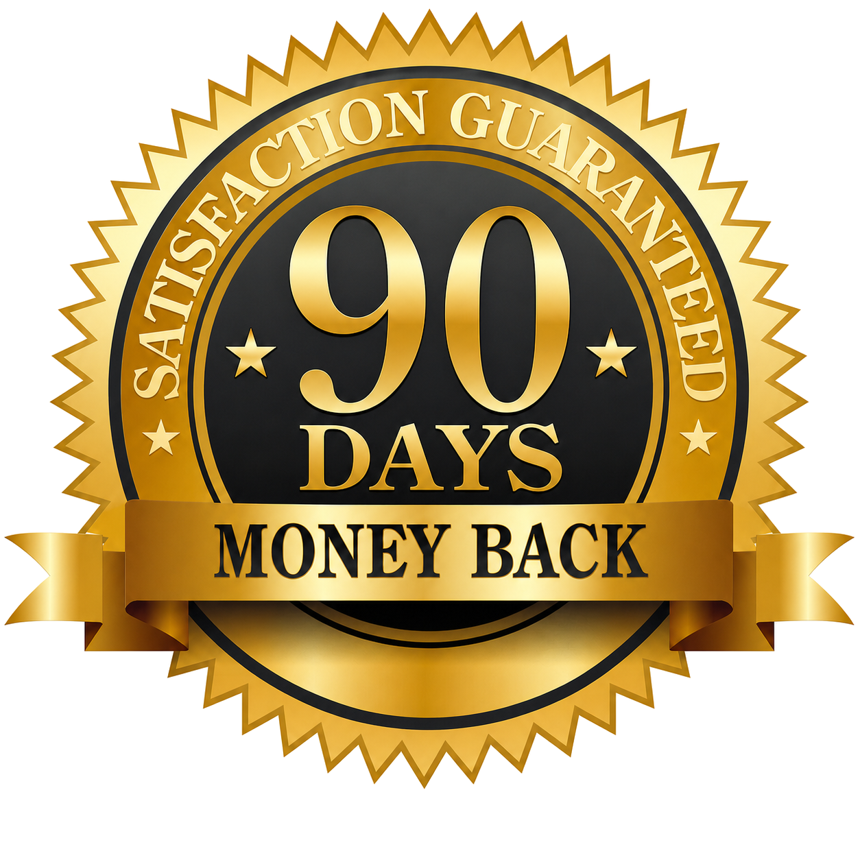 90-day Money Back Guarantee Badge